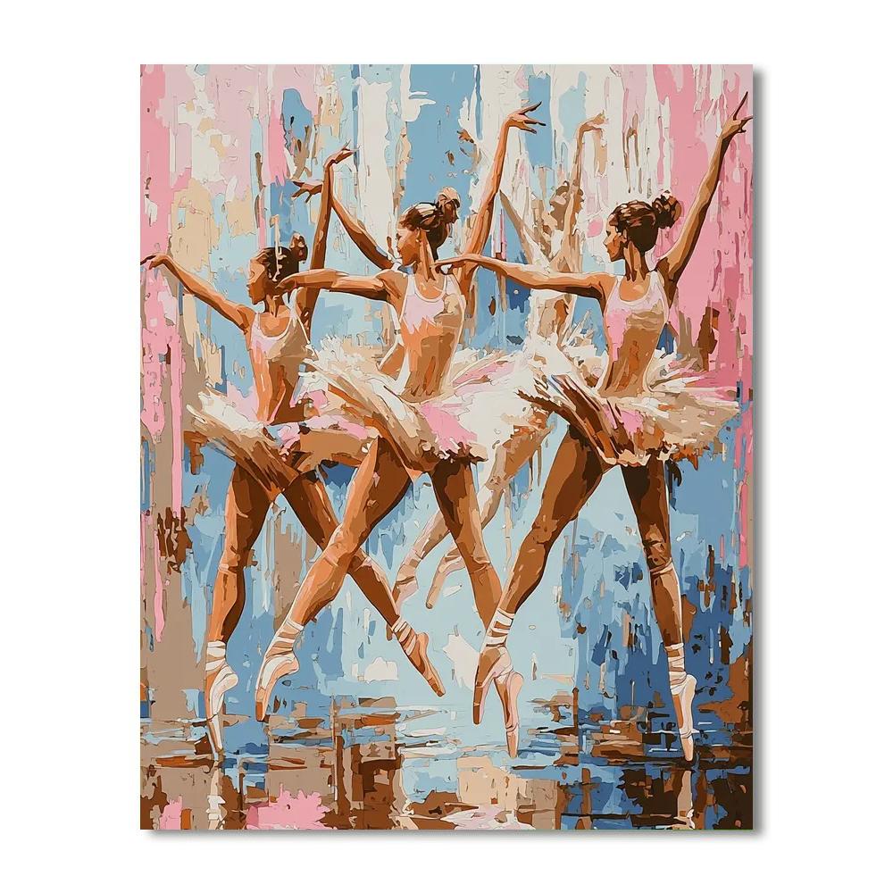 Degas Inspired Dynamic Dancers  Paint By Numbers