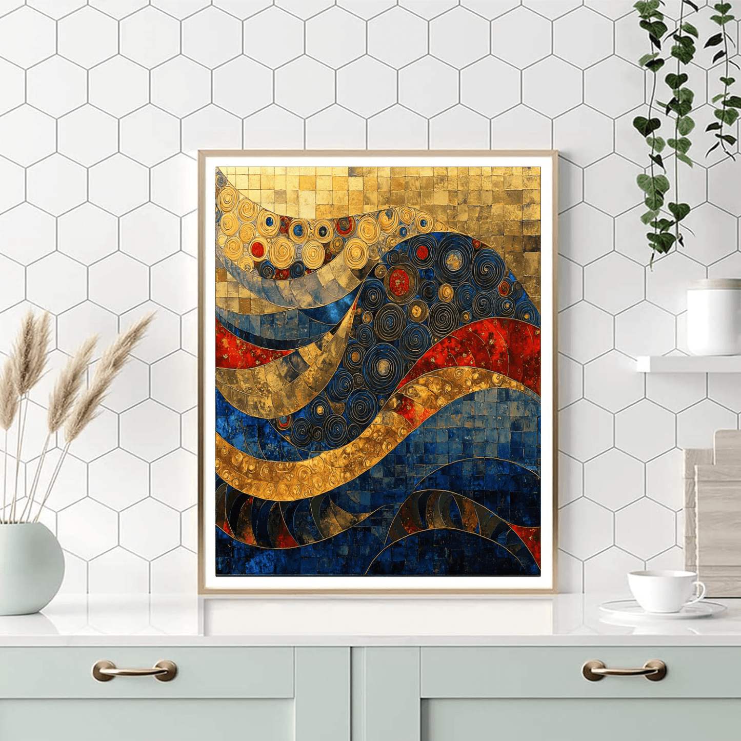 Gustav Klimt Inspired Patterns Of Harmony  Numbered Painting Kits