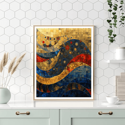 Gustav Klimt Inspired Patterns Of Harmony  Numbered Painting Kits