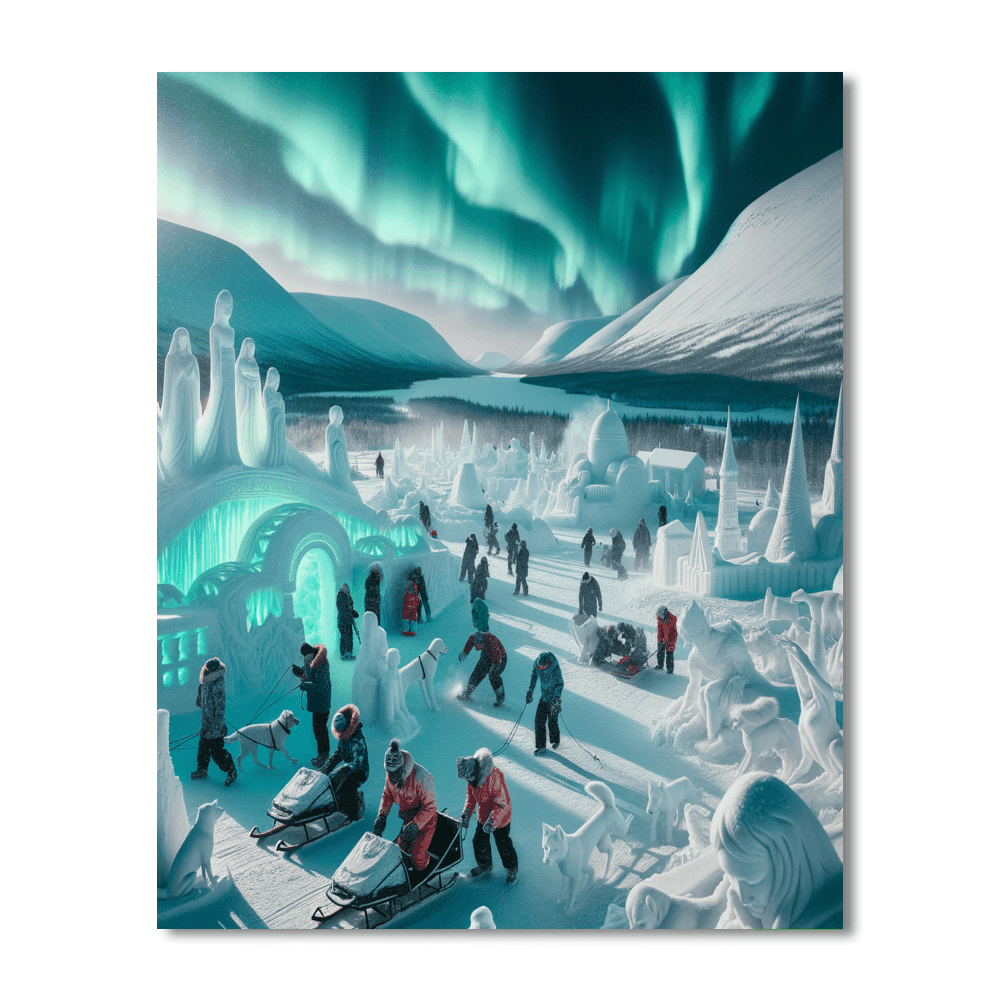 Kiruna Snow Festival - Sweden Paint By Number