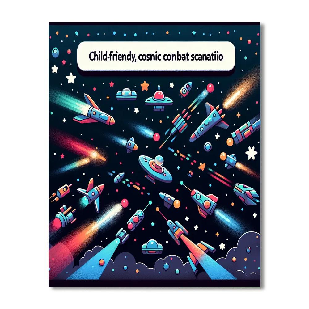 Galactic Battle Scene Numbered Painting Kits