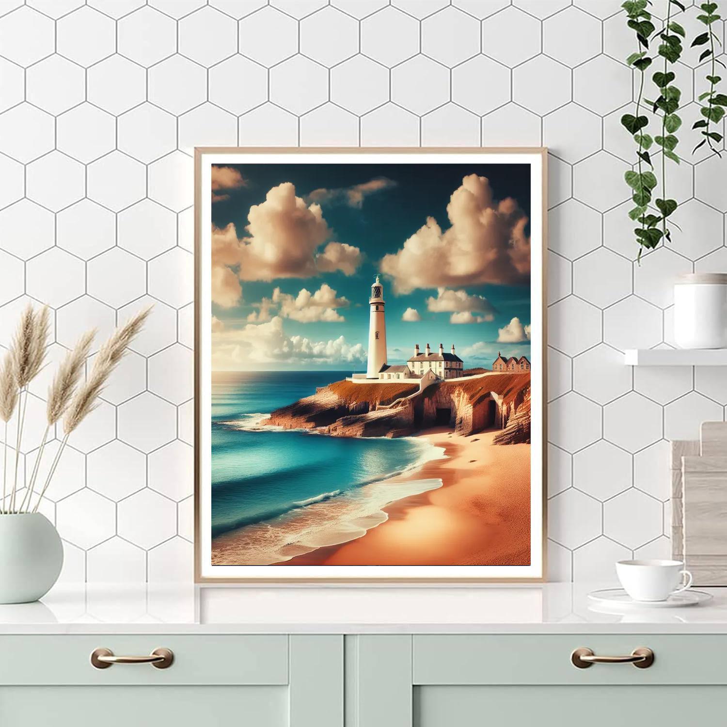Seaside Lighthouse Haven Paint By Color