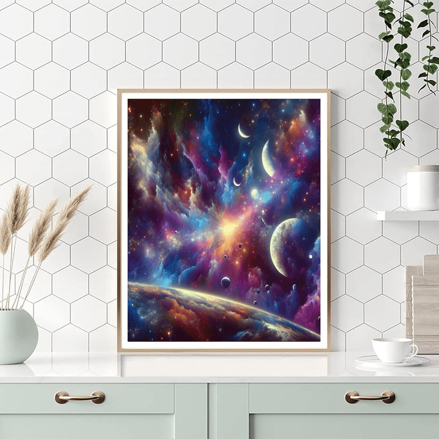 Cosmic Wonderscape Number Painting