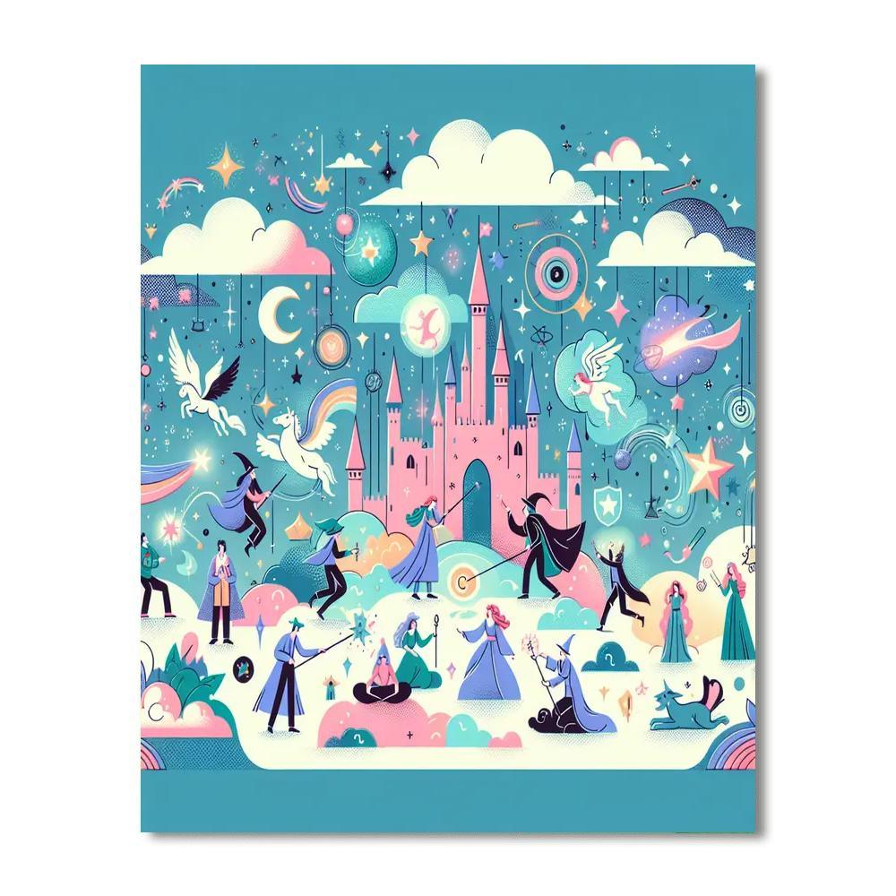 Fantastic Wizarding World Number Painting