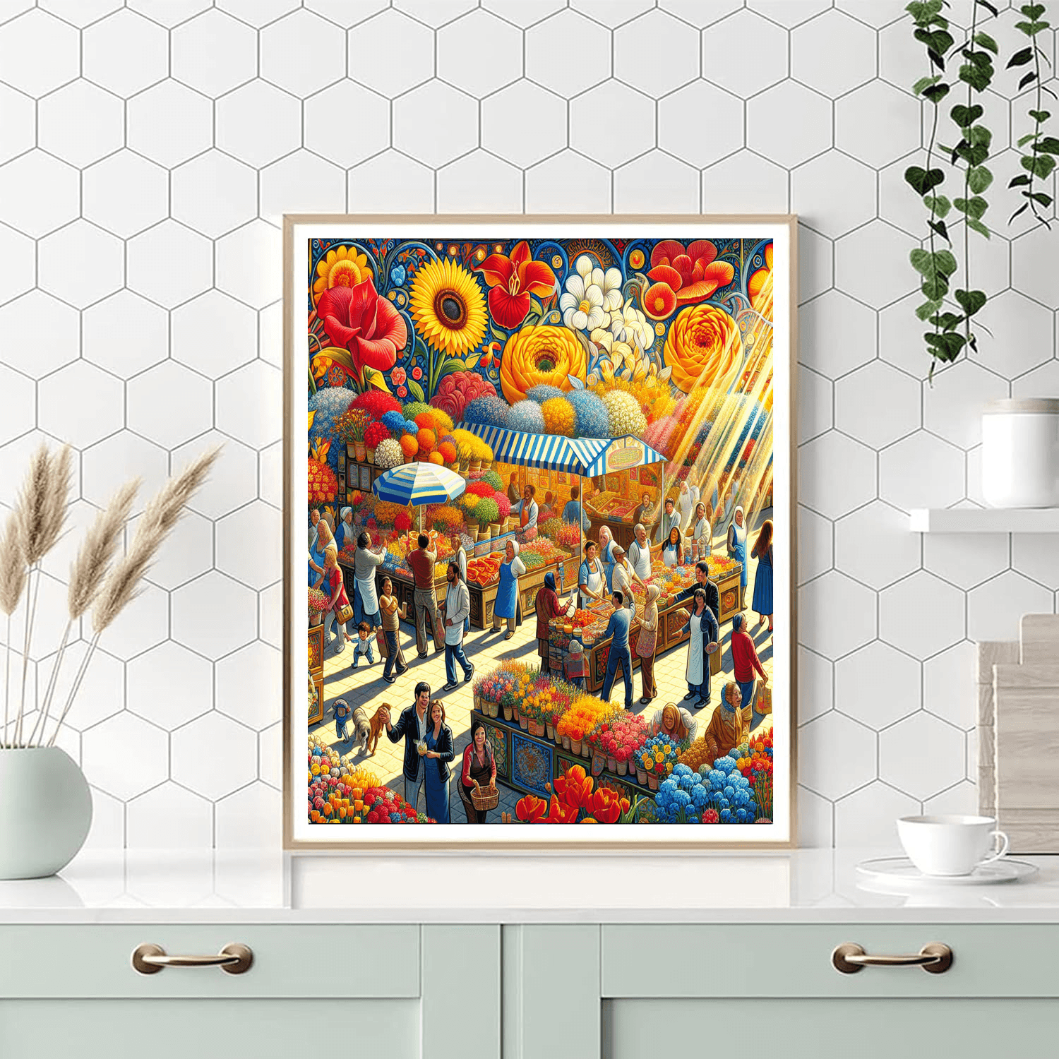 Sunny Flower Festival Paint By Numbers