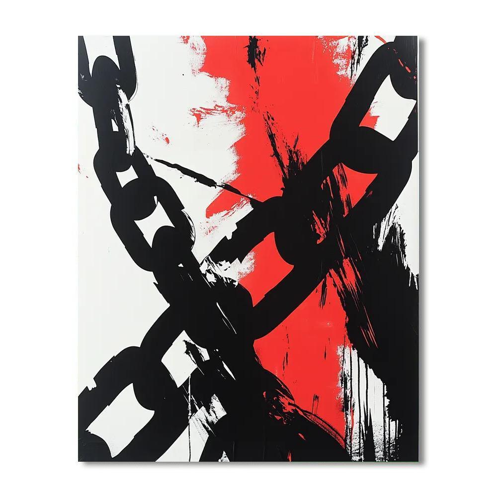 Banksy Inspired Freedom In Shadows  Paint By Number