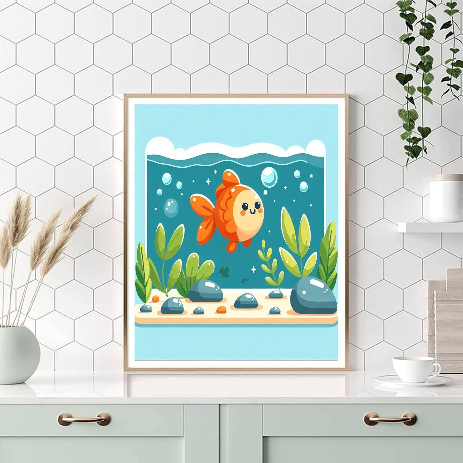 Adventurous Goldfish Paint By Number