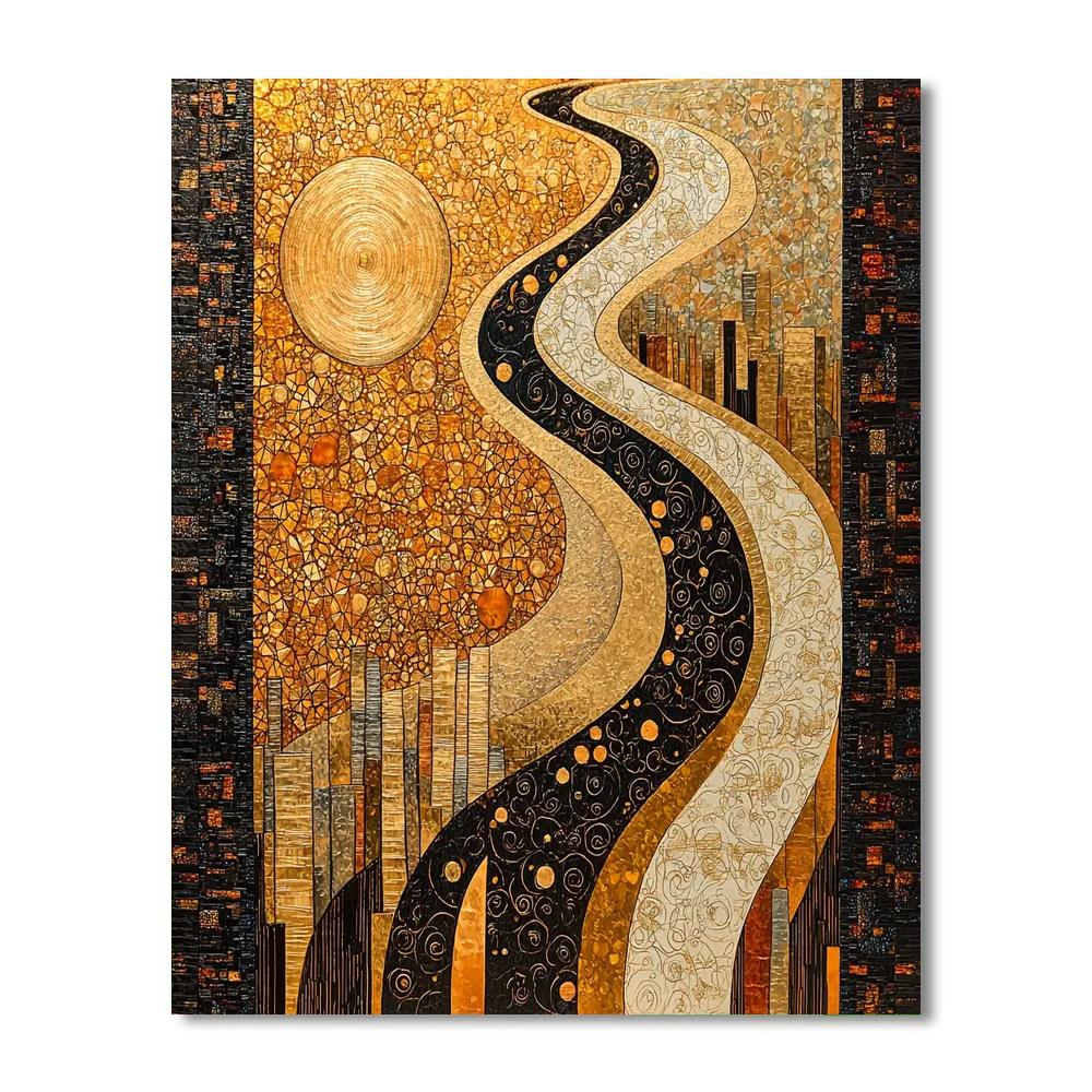 Gustav Klimt Inspired The Essence Of Time  Paint By Numbers Kits