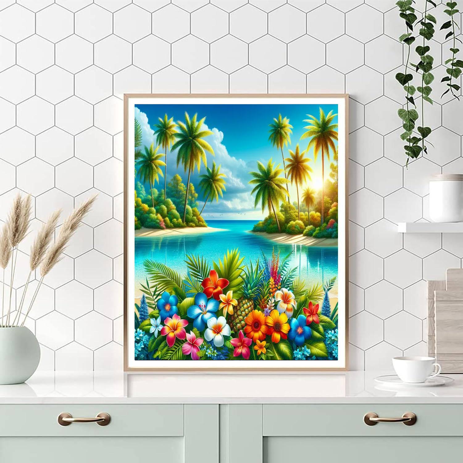 Tropical Paradise Haven Paint By Number