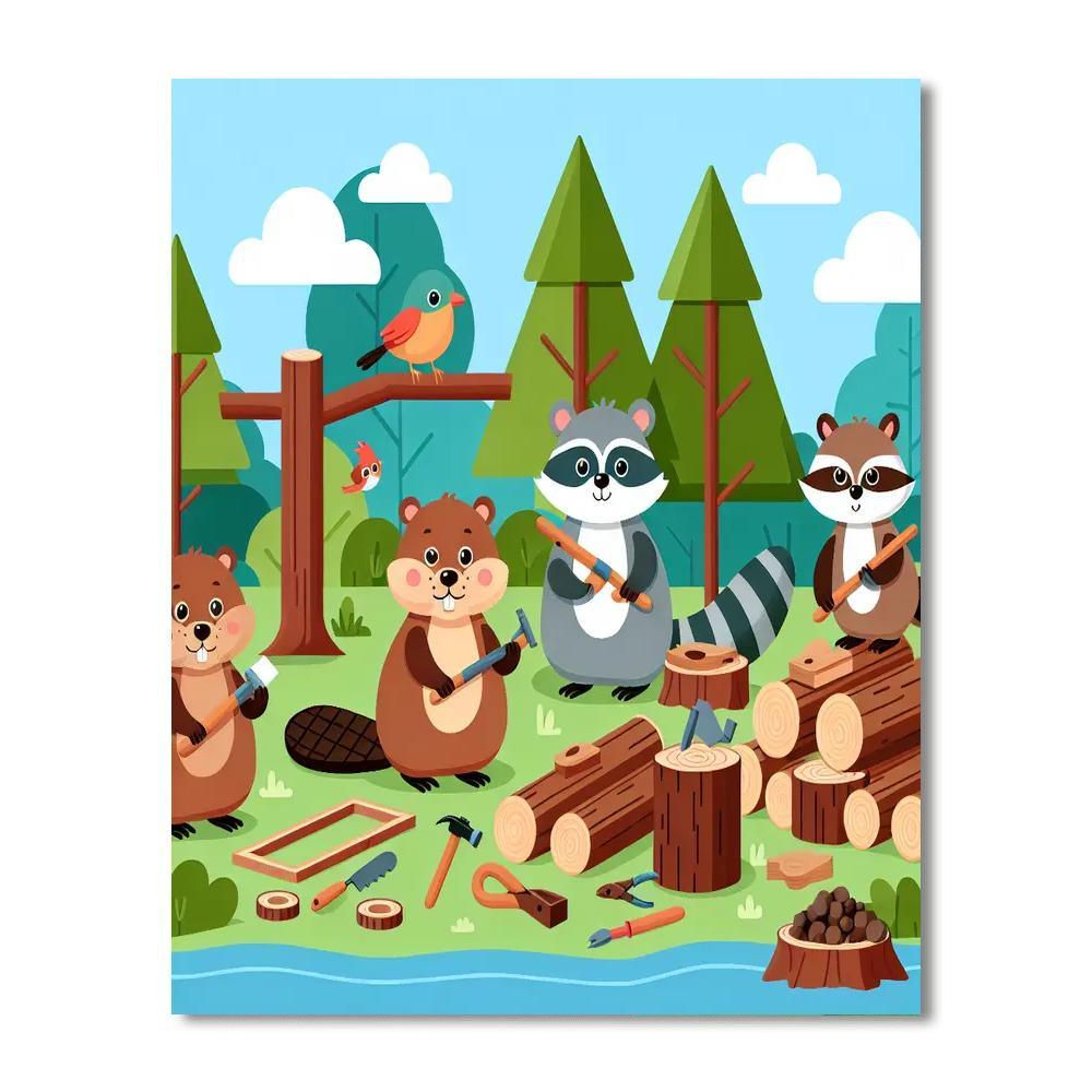 Nature's Woodland Workshop Numbered Painting Kits