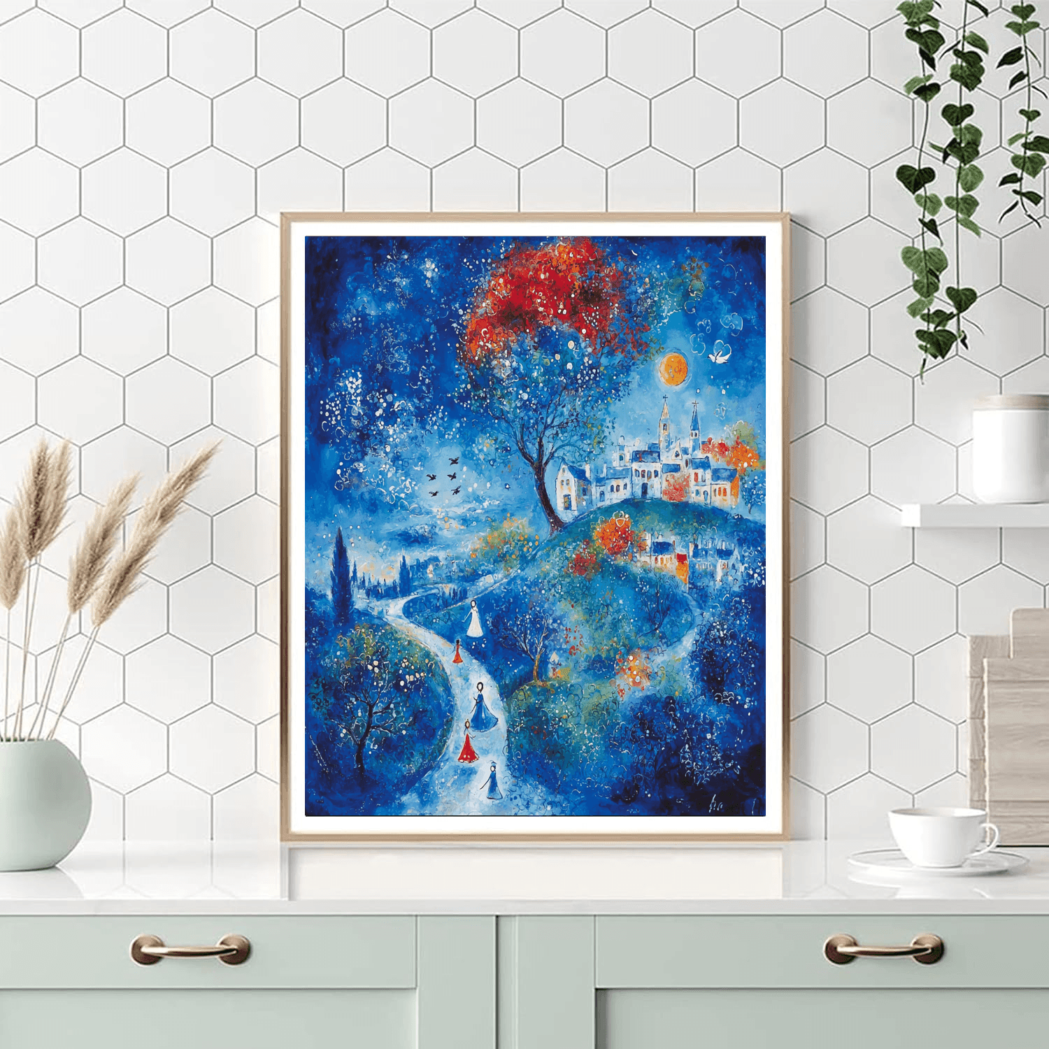 Marc Chagall Inspired Chagall's Dreamscape  Painting By Numbers Kit