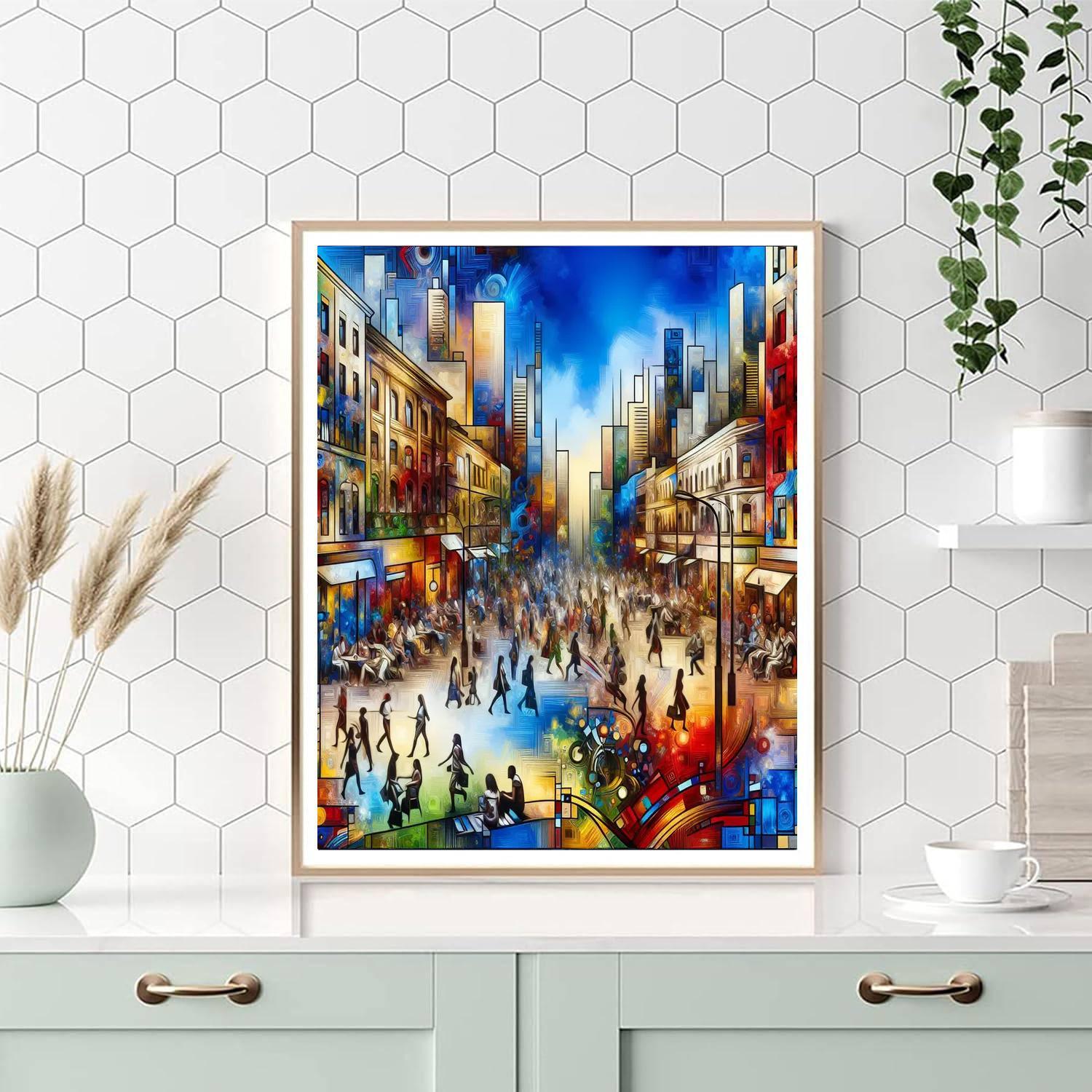 Lively City Vibes Numbered Painting Kits