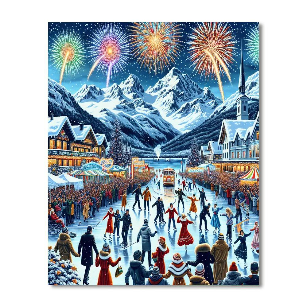 Winter Festival - Queenstown Numbered Painting Kits