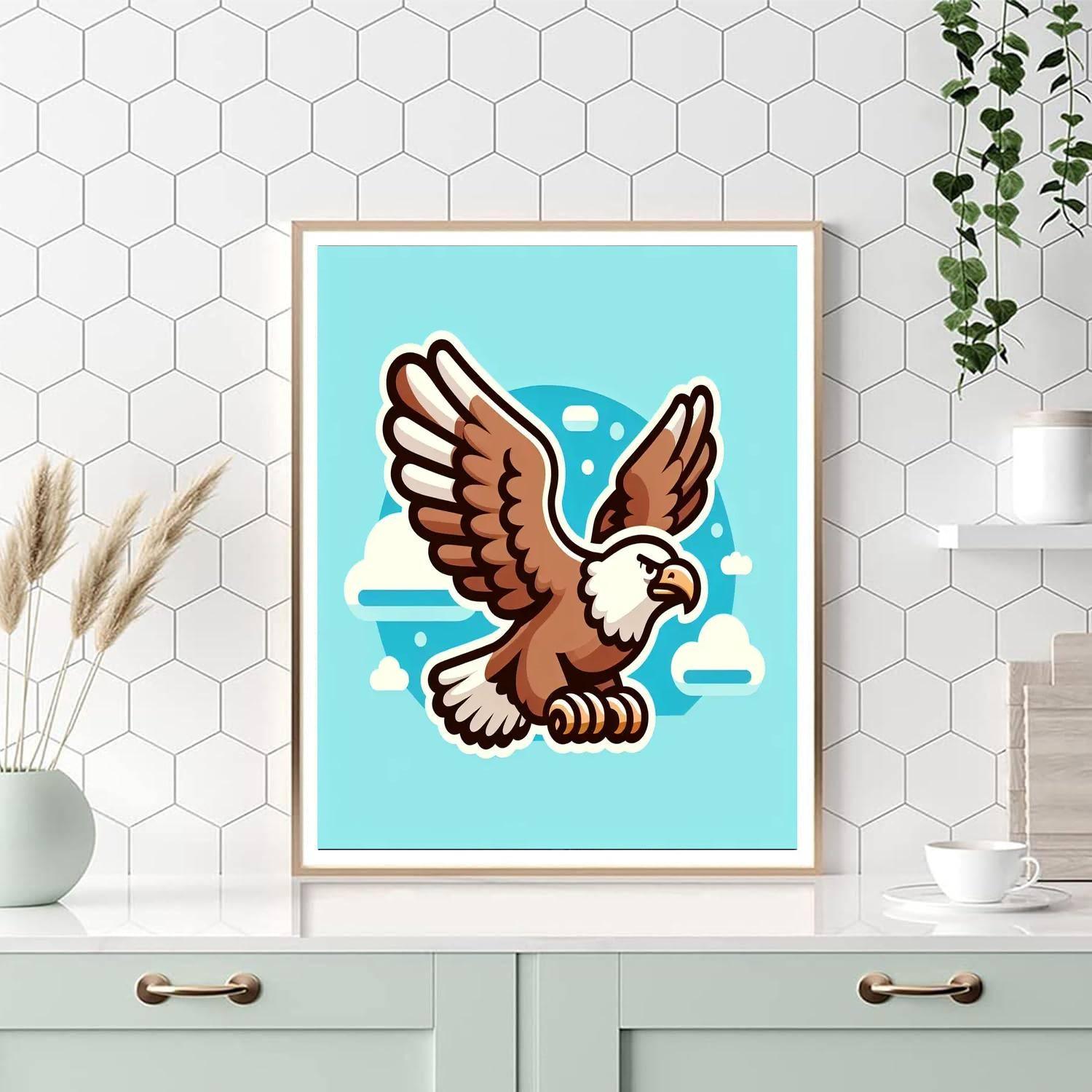 Flying Eagle Paint By Color