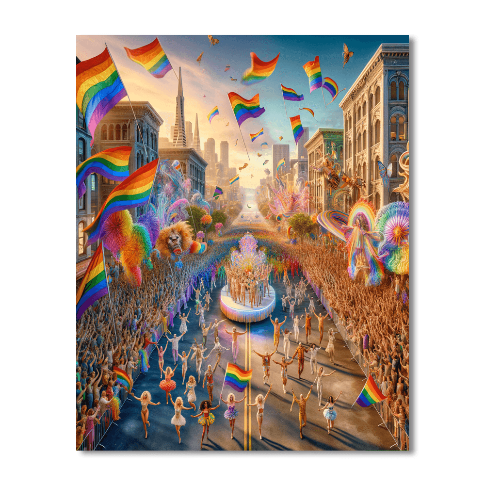 San Francisco Pride - San Francisco Paint By Color