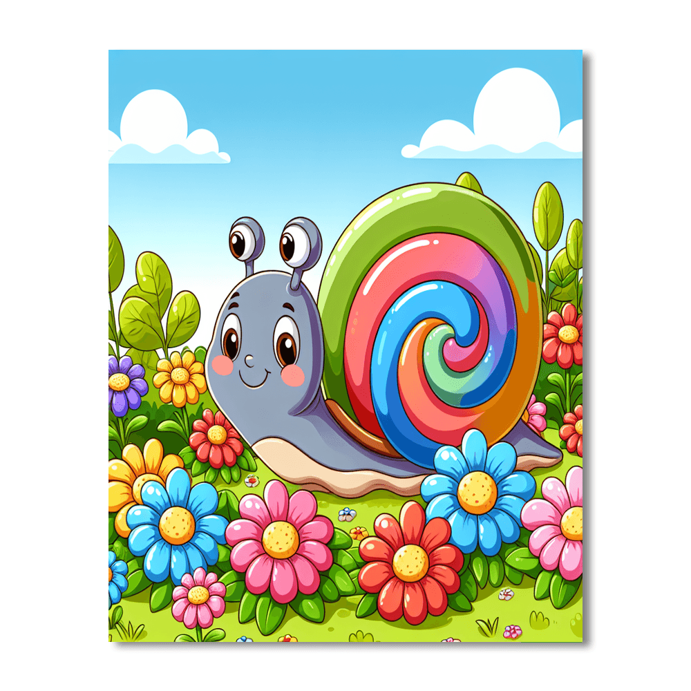 Charming Snail Paint By Numbers Kits