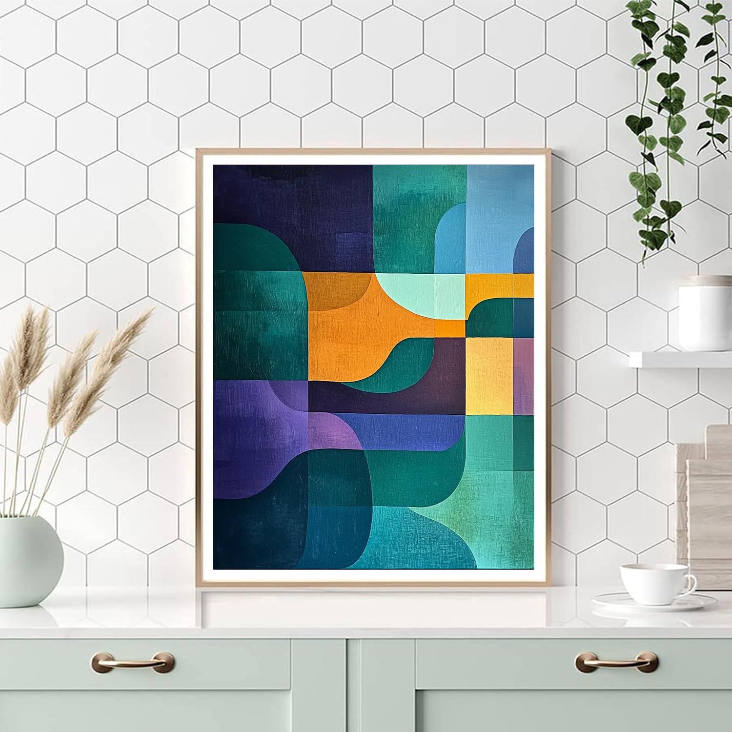 Paul Cézanne Inspired Fusion Of Shapes  Painting By Numbers Kit