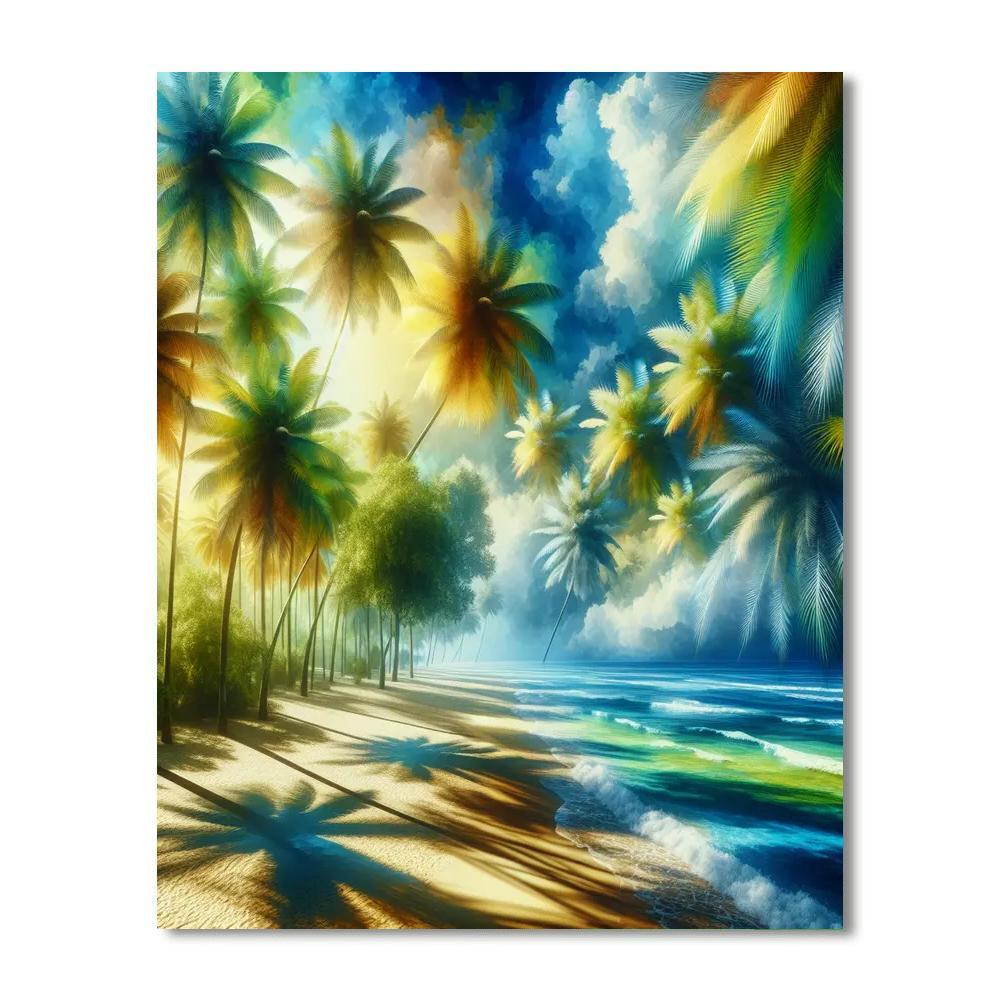 Hawaiian Paradise Escape Number Painting