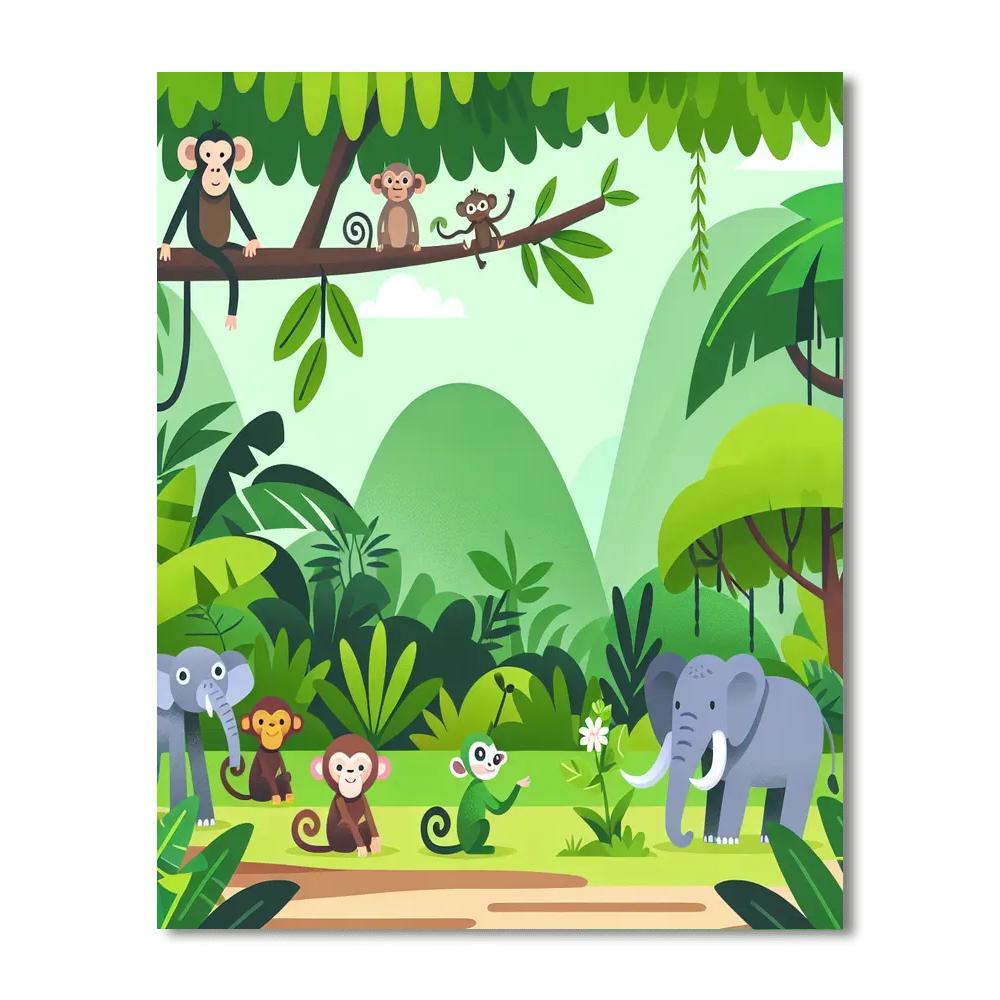 The Great Jungle Expedition Numbered Painting Kits