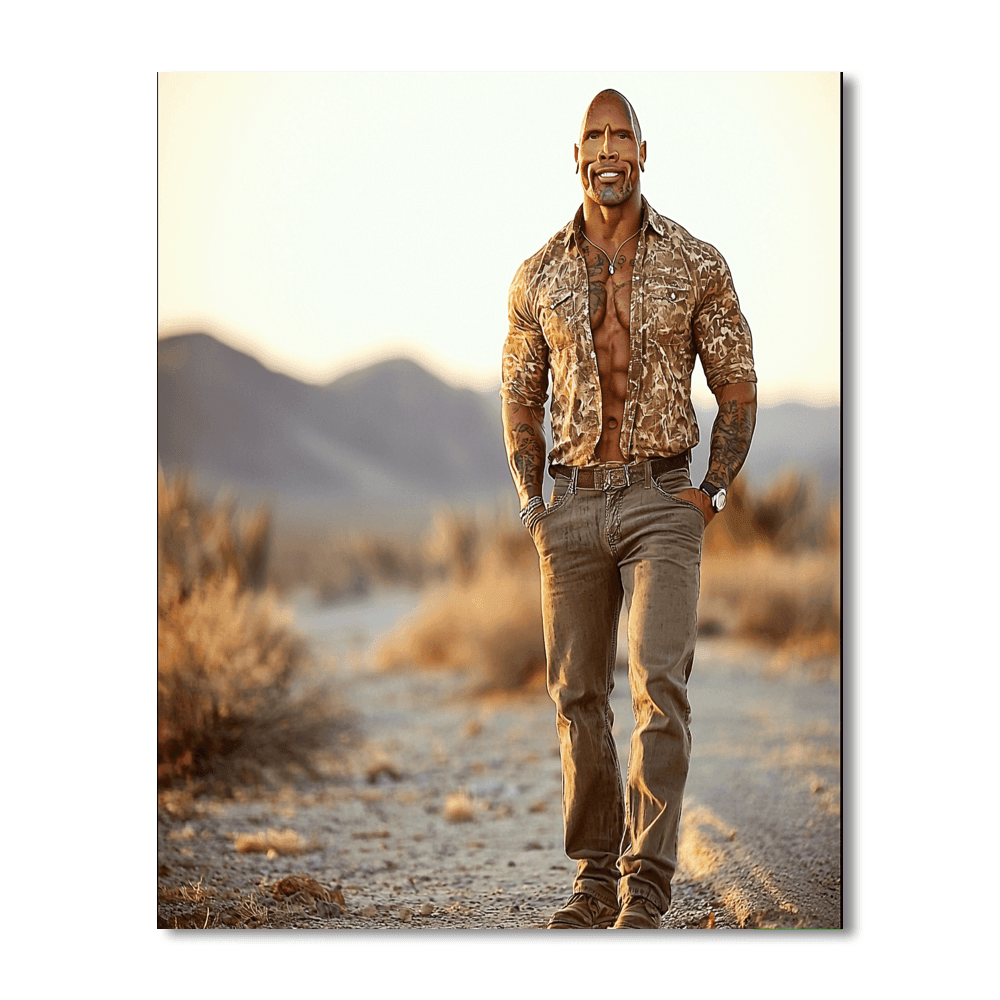 Dwayne Johnson: The Rock Solid Legacy Of An Action Hero Paint By Numbers Art