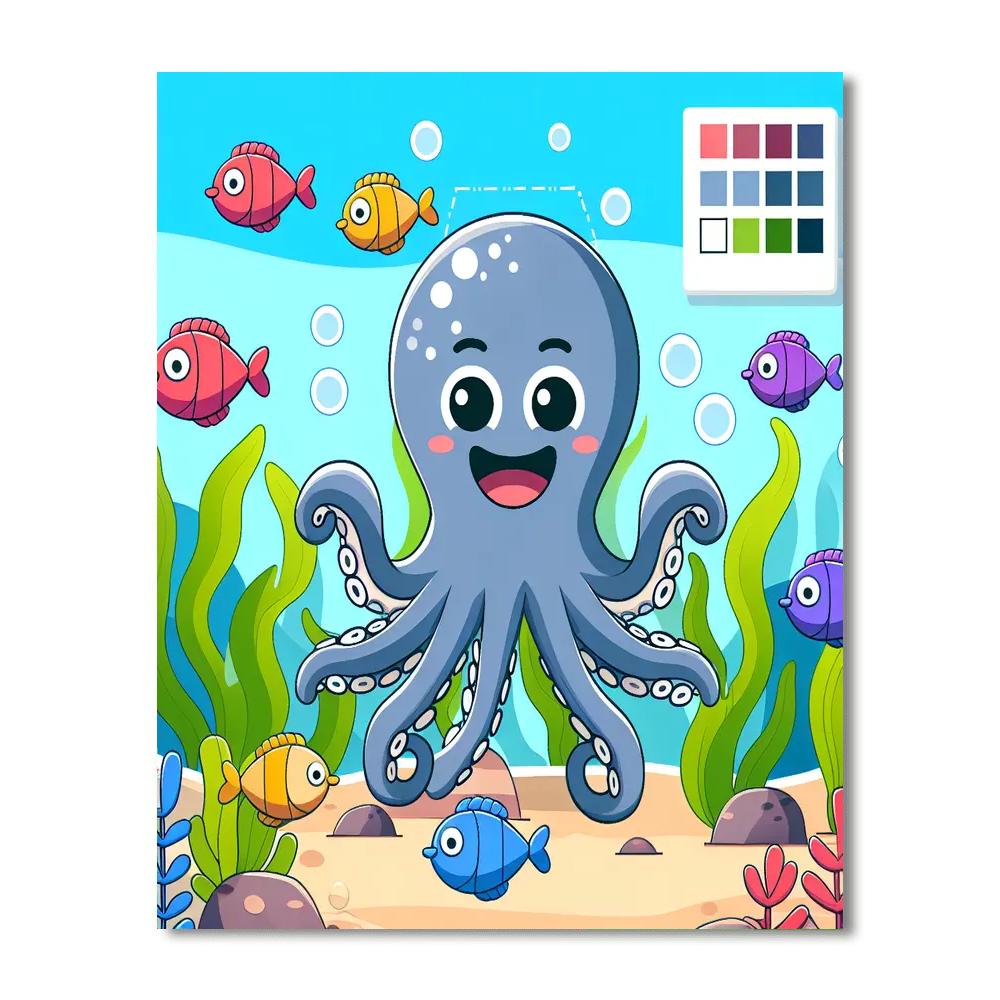 Giggly Octopus Paint By Numbers Kits