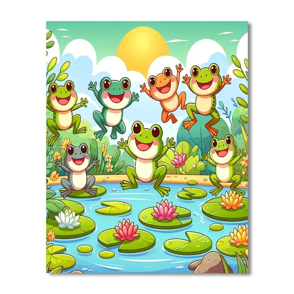 Fantastic Frogs And Toads Paint By Color