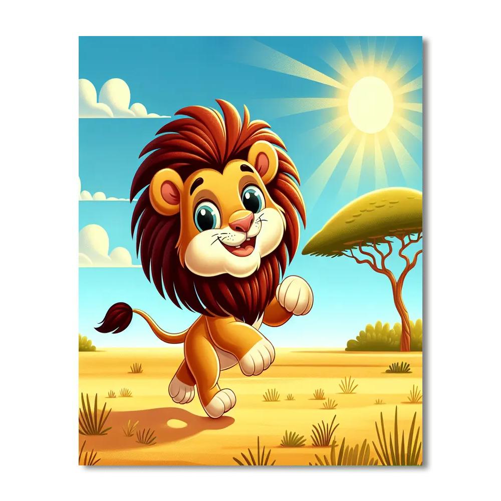 Lively Lion Safari Adventure Paint By Numbers Kits