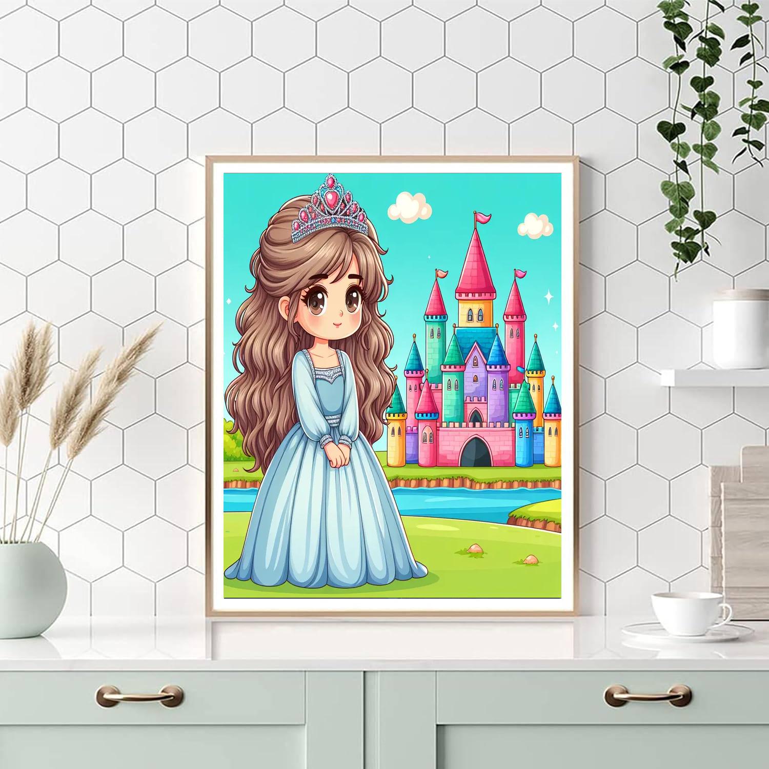 Princess In Her Castle Painting By Numbers Kit