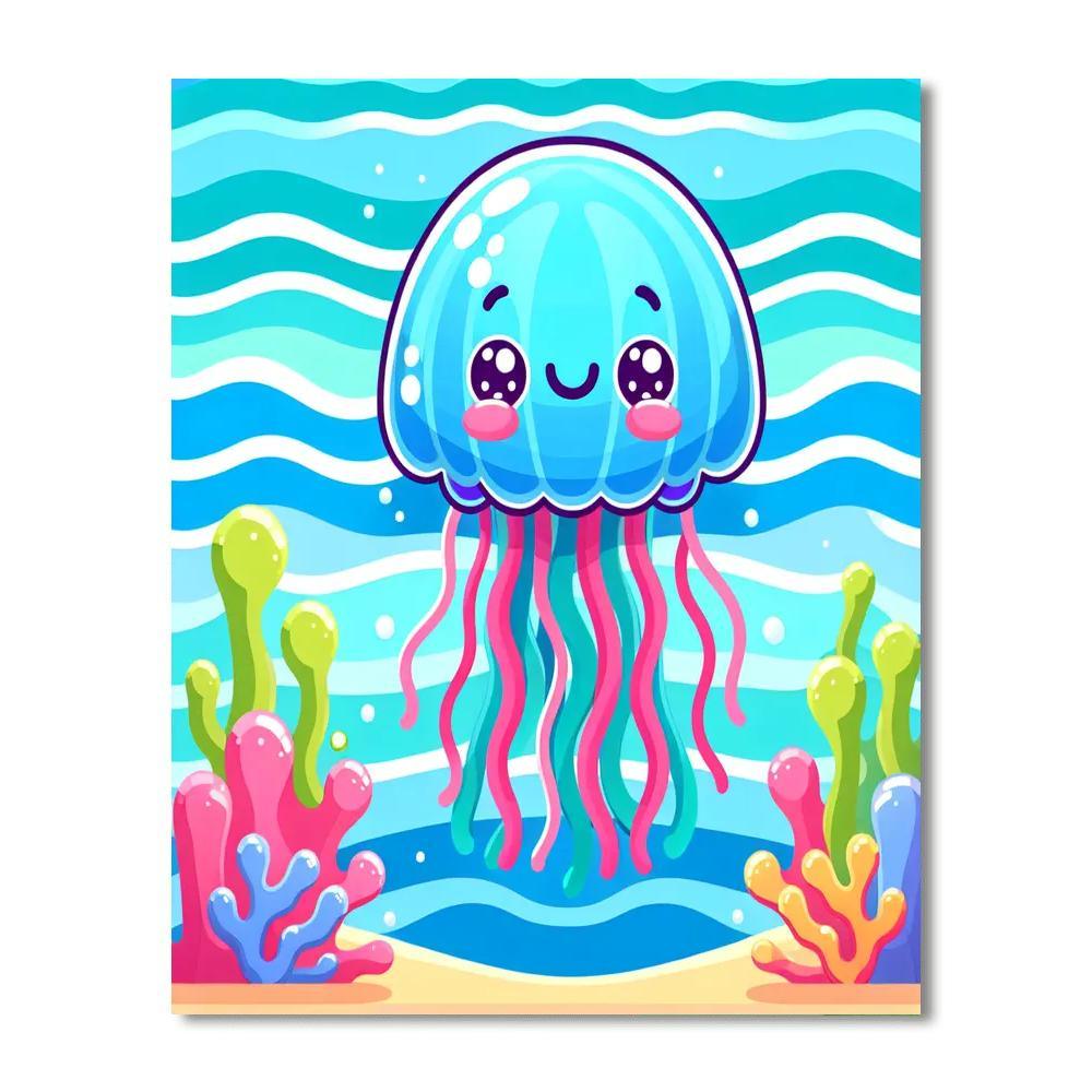 Whimsical Jellyfish Paint By Numbers Kits