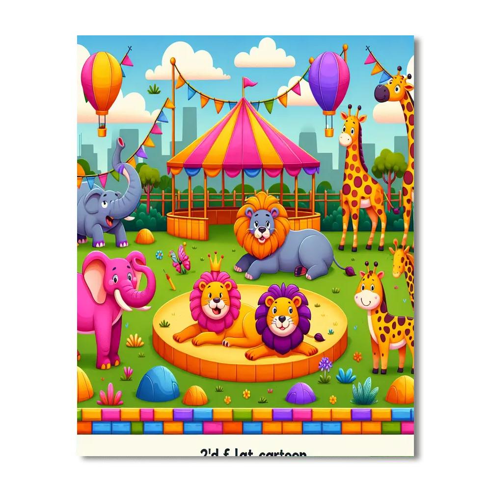 Fantasy Zoo Adventure DIY Paint By Numbers