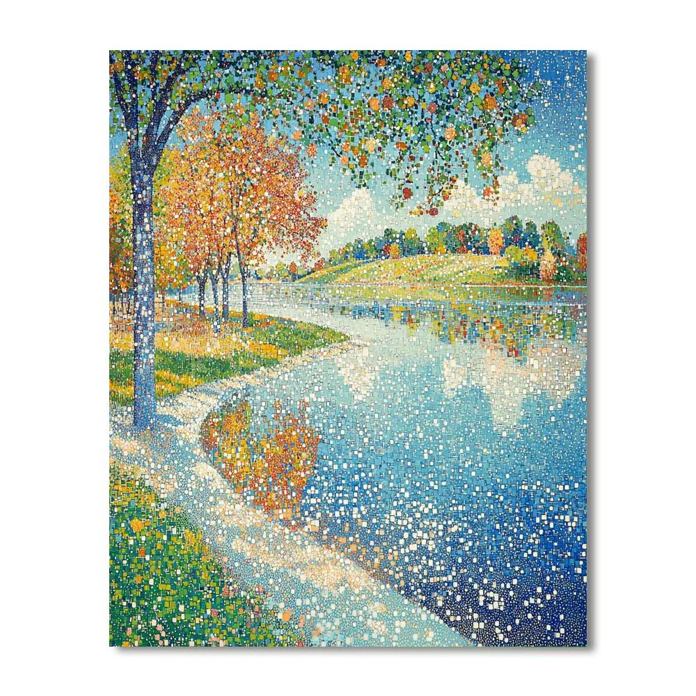 Georges Seurat Inspired Serenity Of The Seasons  Paint By Number