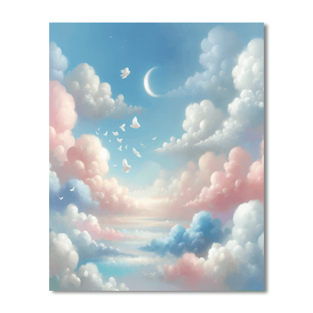 Whimsical Dreamy Clouds Paint By Numbers Kits