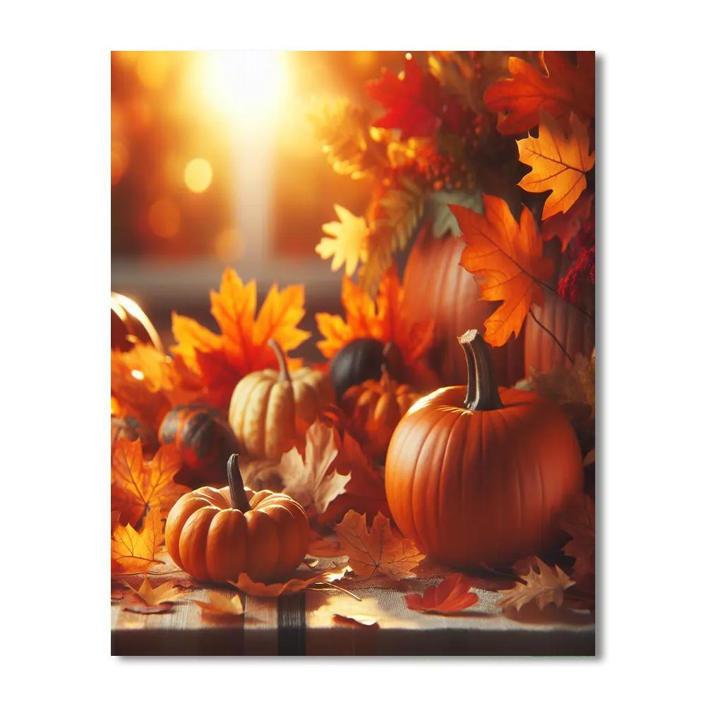Autumn Harvest Celebration Paint By Number