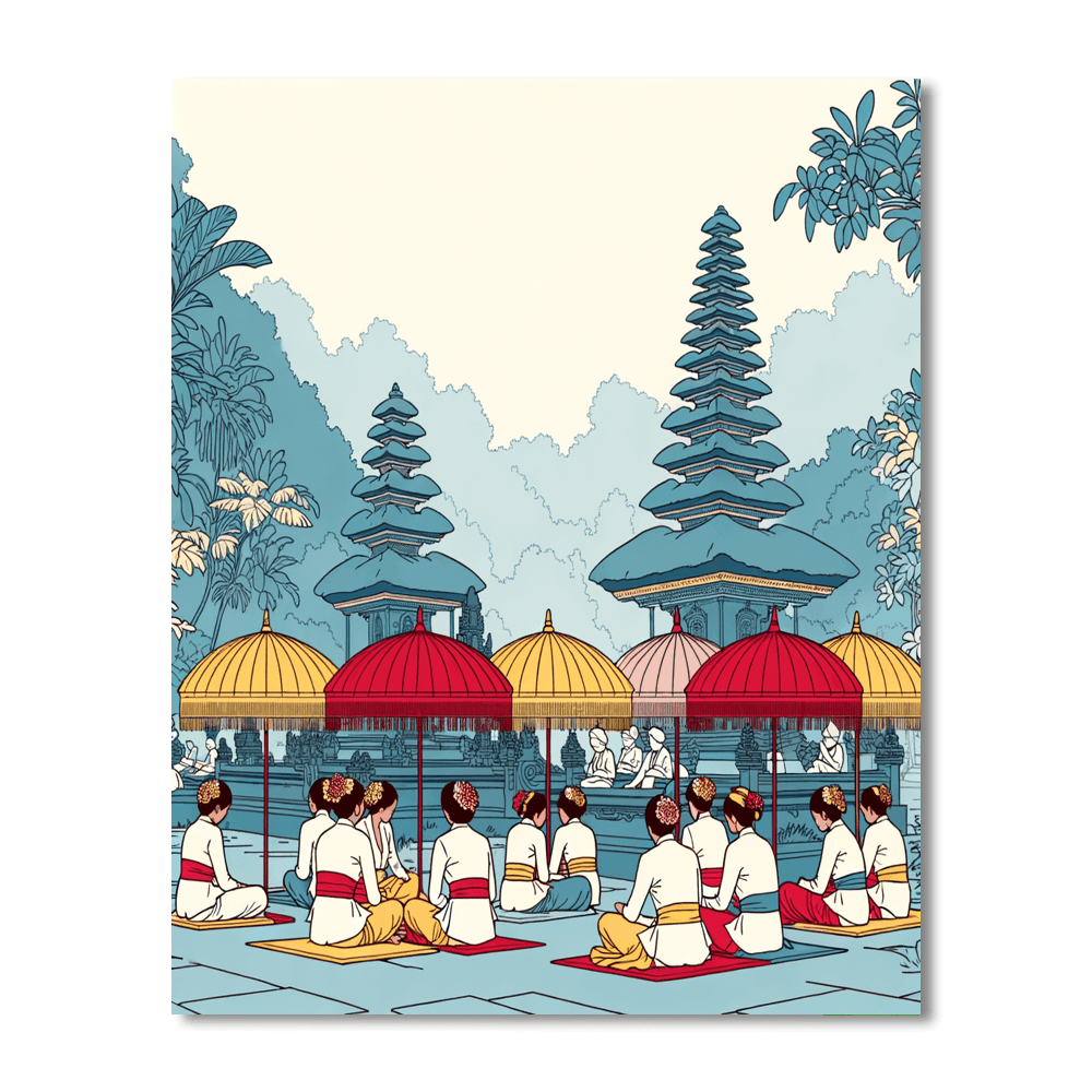 Day Of Silence - Bali Painting By Numbers Kit