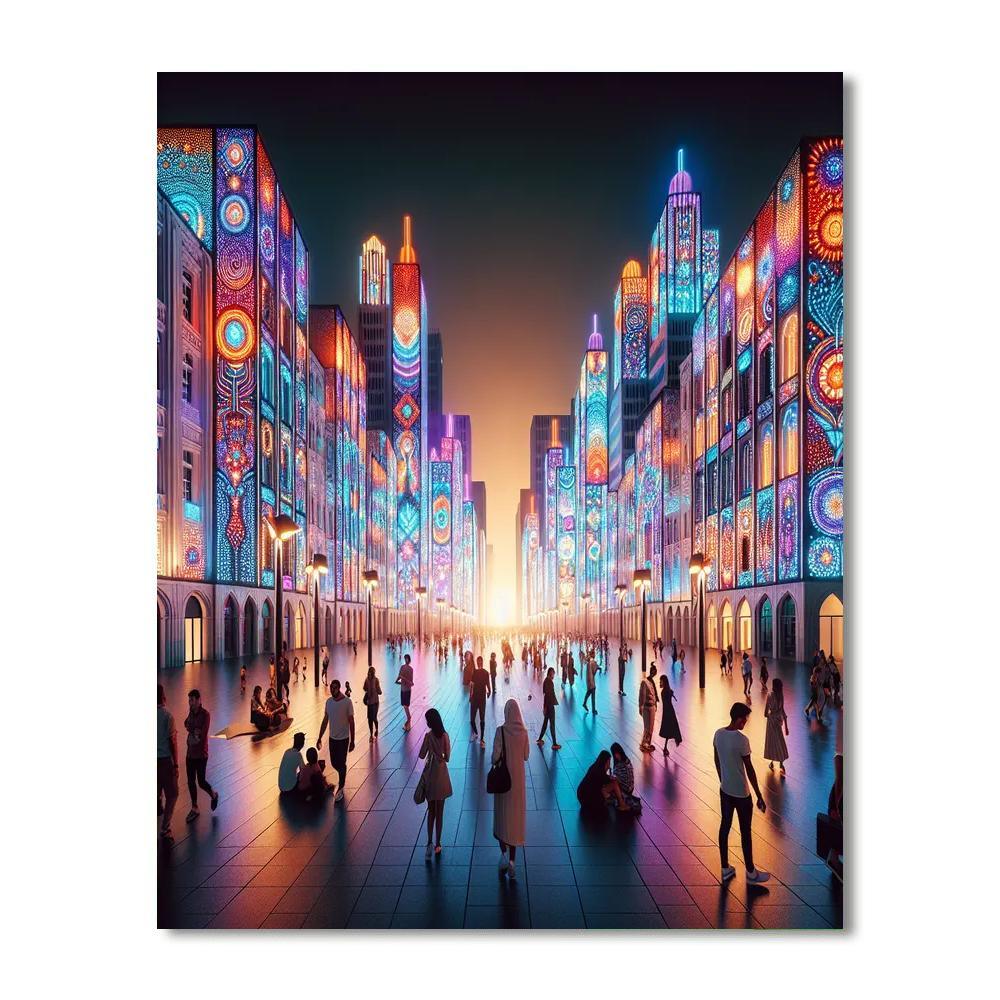 Glow Festival Number Painting