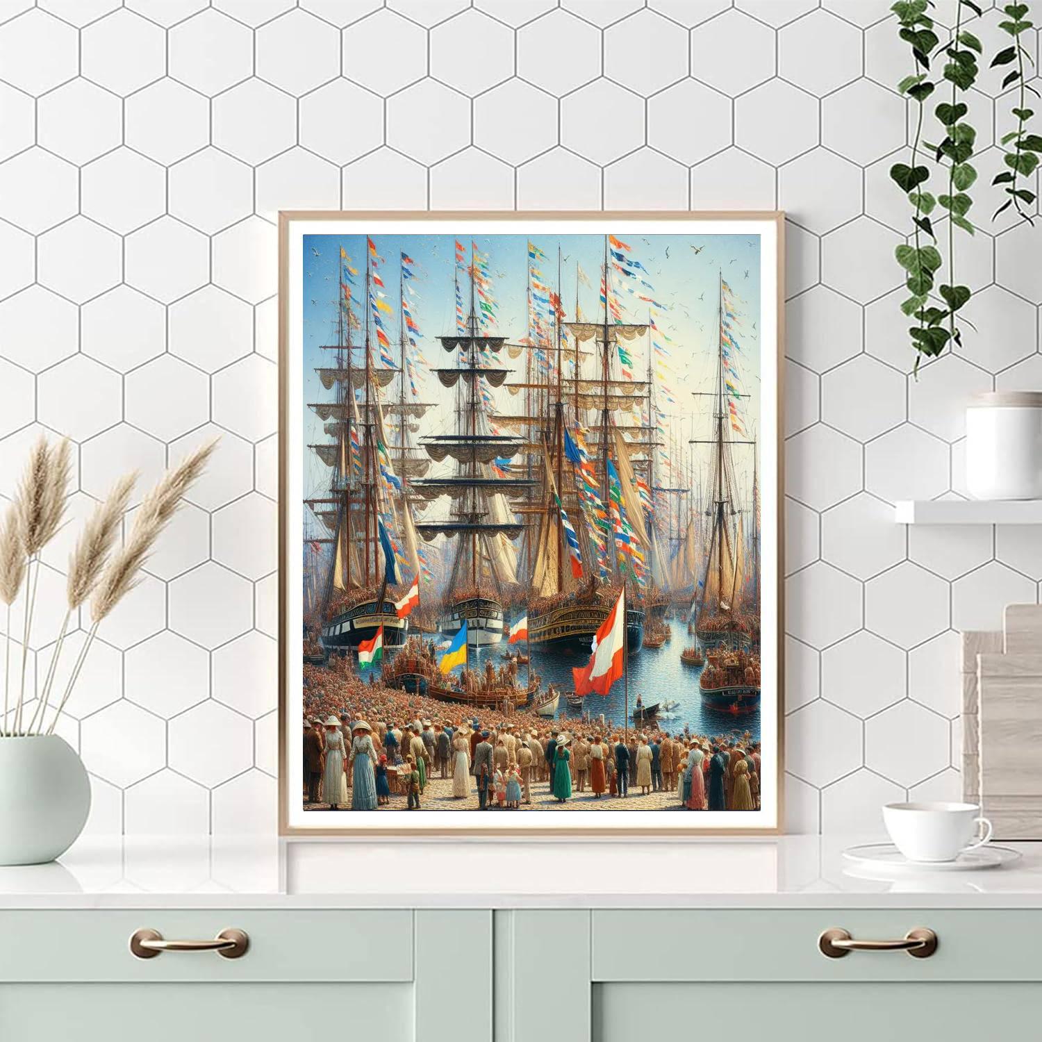 Kieler Woche Paint By Numbers Art