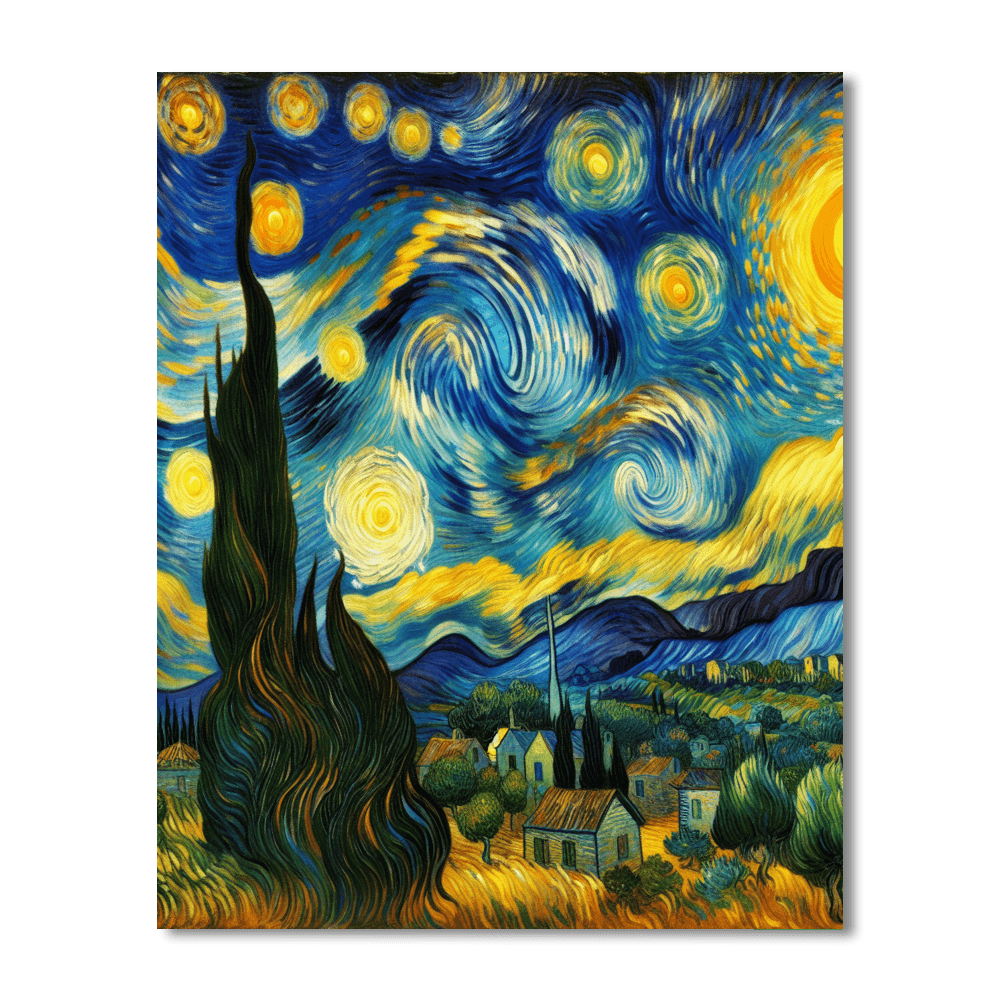 Van Gogh's Starry Night DIY Paint By Numbers