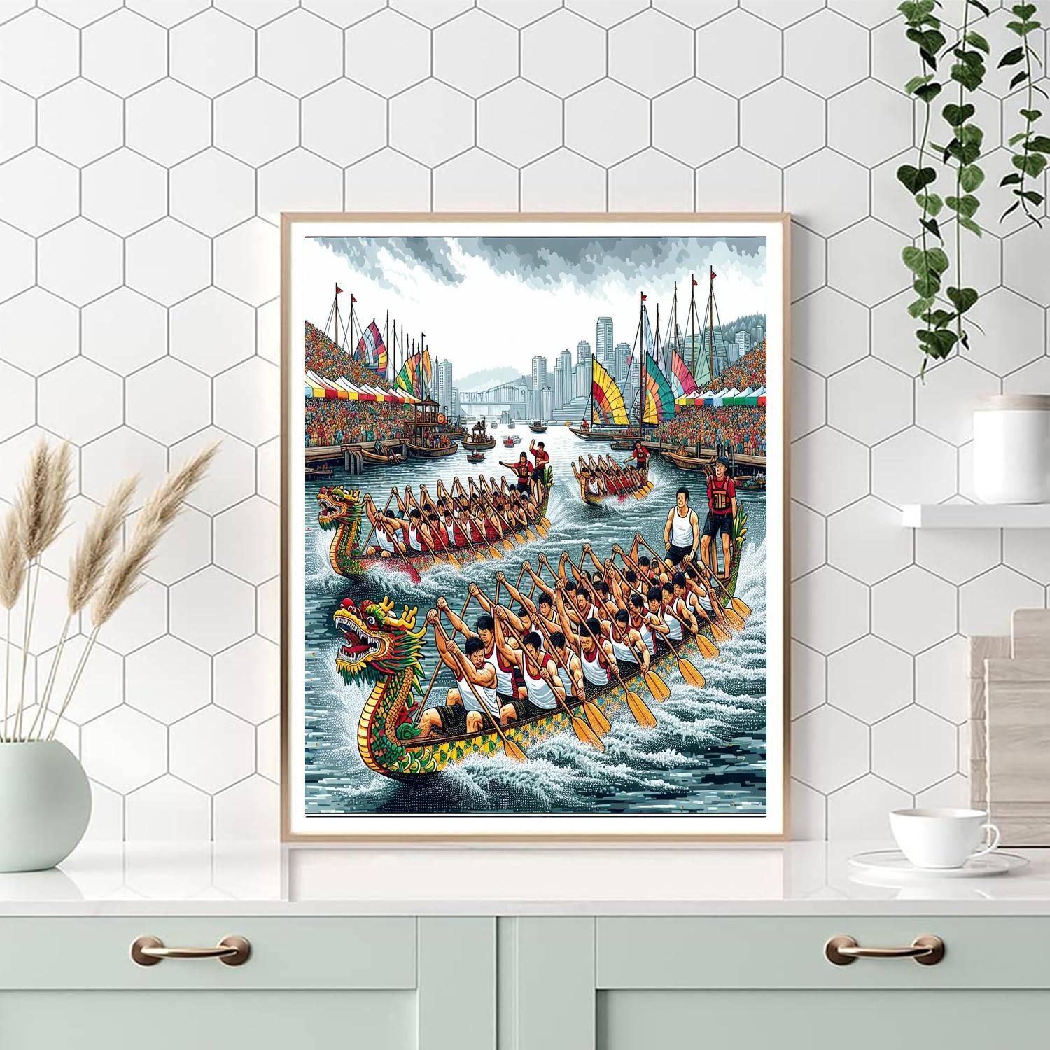 Hong Kong Dragon Boat Festival - Hong Kong DIY Paint By Numbers