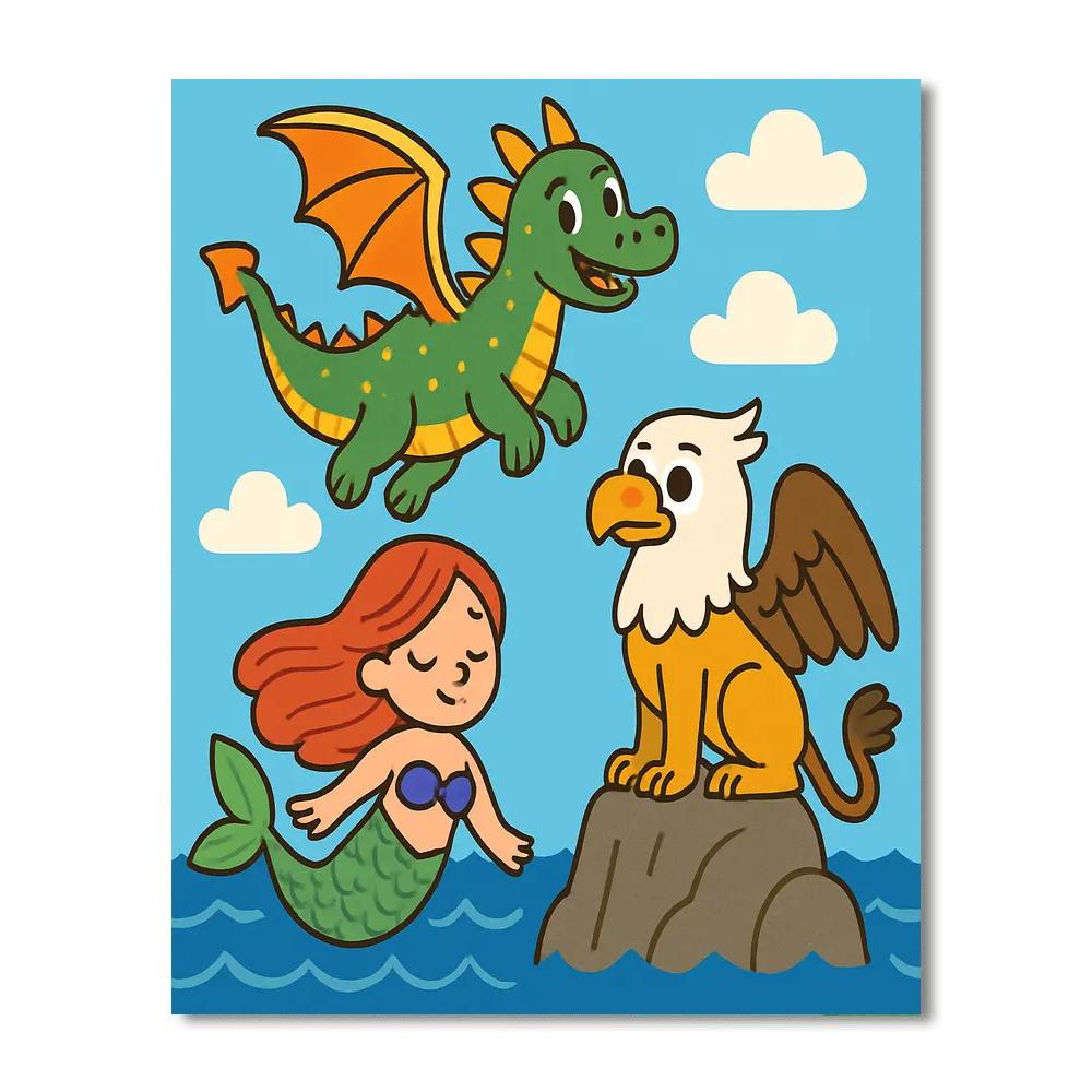 Mythical Creatures Collection Paint By Numbers Kits