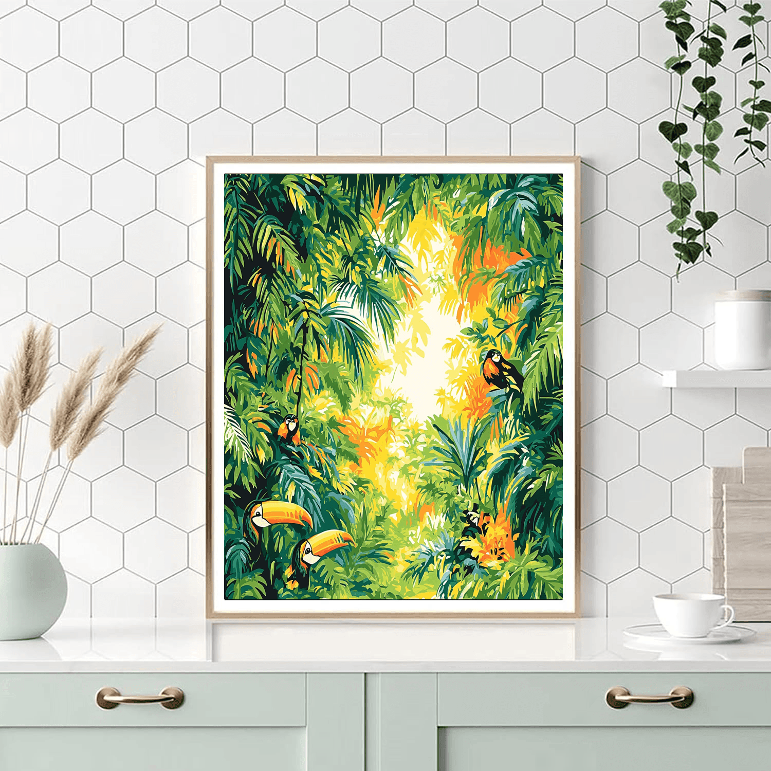 Henri Rousseau Inspired Jungle Rhythms  Paint By Numbers Art