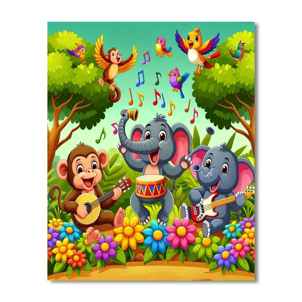 Colorful Jungle Jam Paint By Number