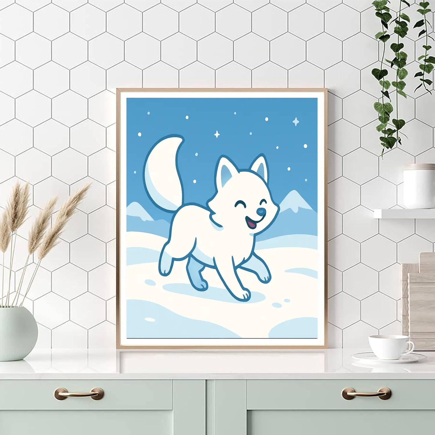 Arctic Fox Winter Wonder Paint By Number