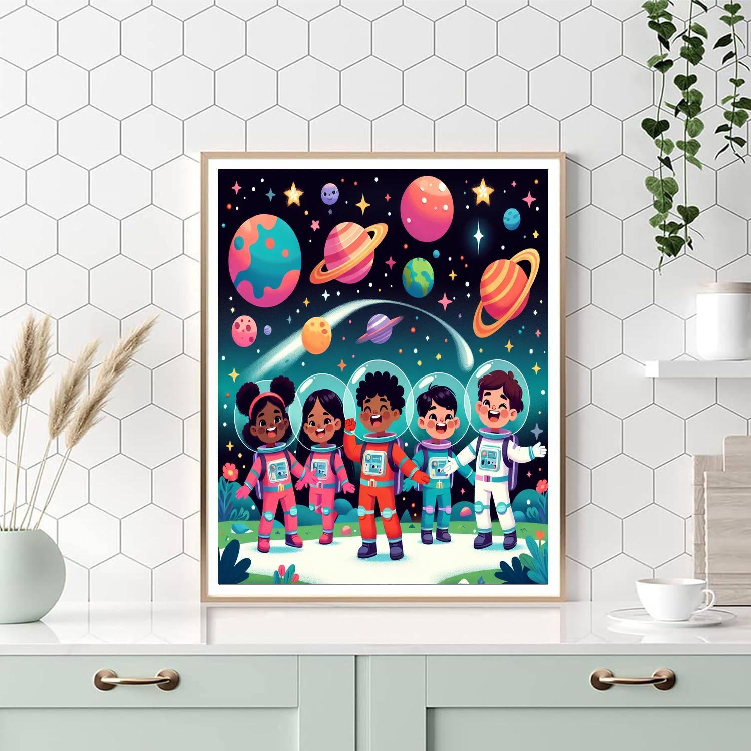 Celestial Stardust Explorers Painting By Numbers Kit