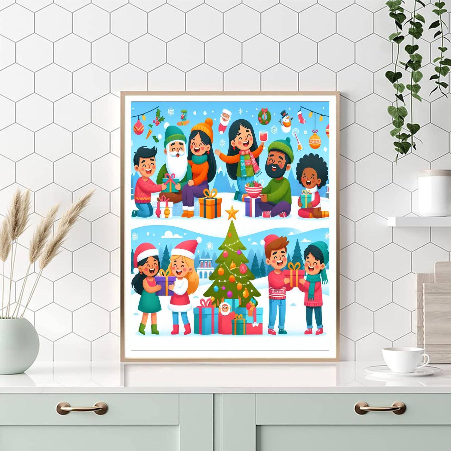 Joyful Holiday Wonderland Paint By Numbers Kits