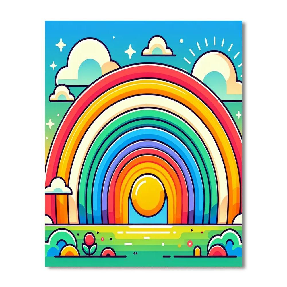 Rainbow Dreams Parade Paint By Number
