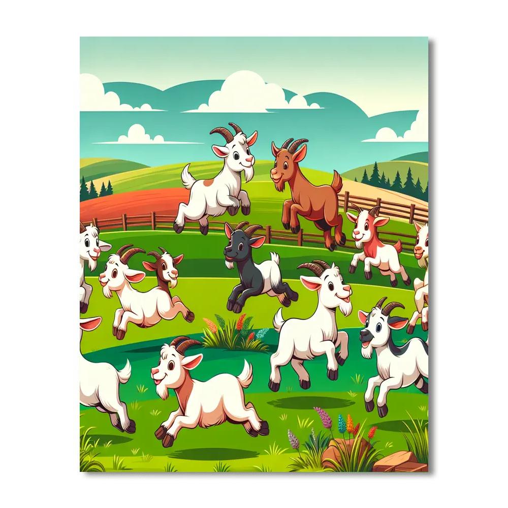 Gleeful Goats Paint By Numbers Kits