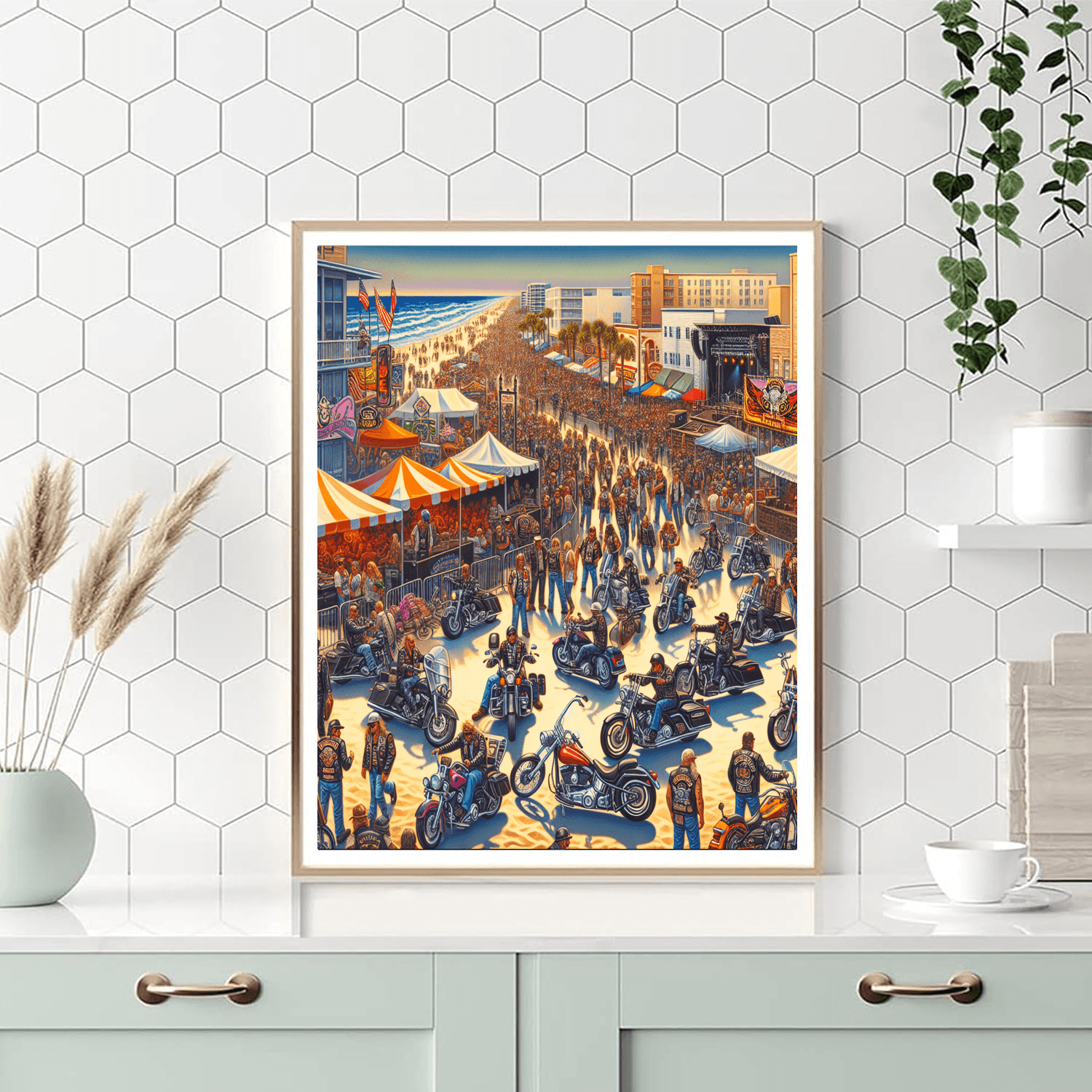 Daytona Beach Bike Week - Usa Painting By Numbers Kit