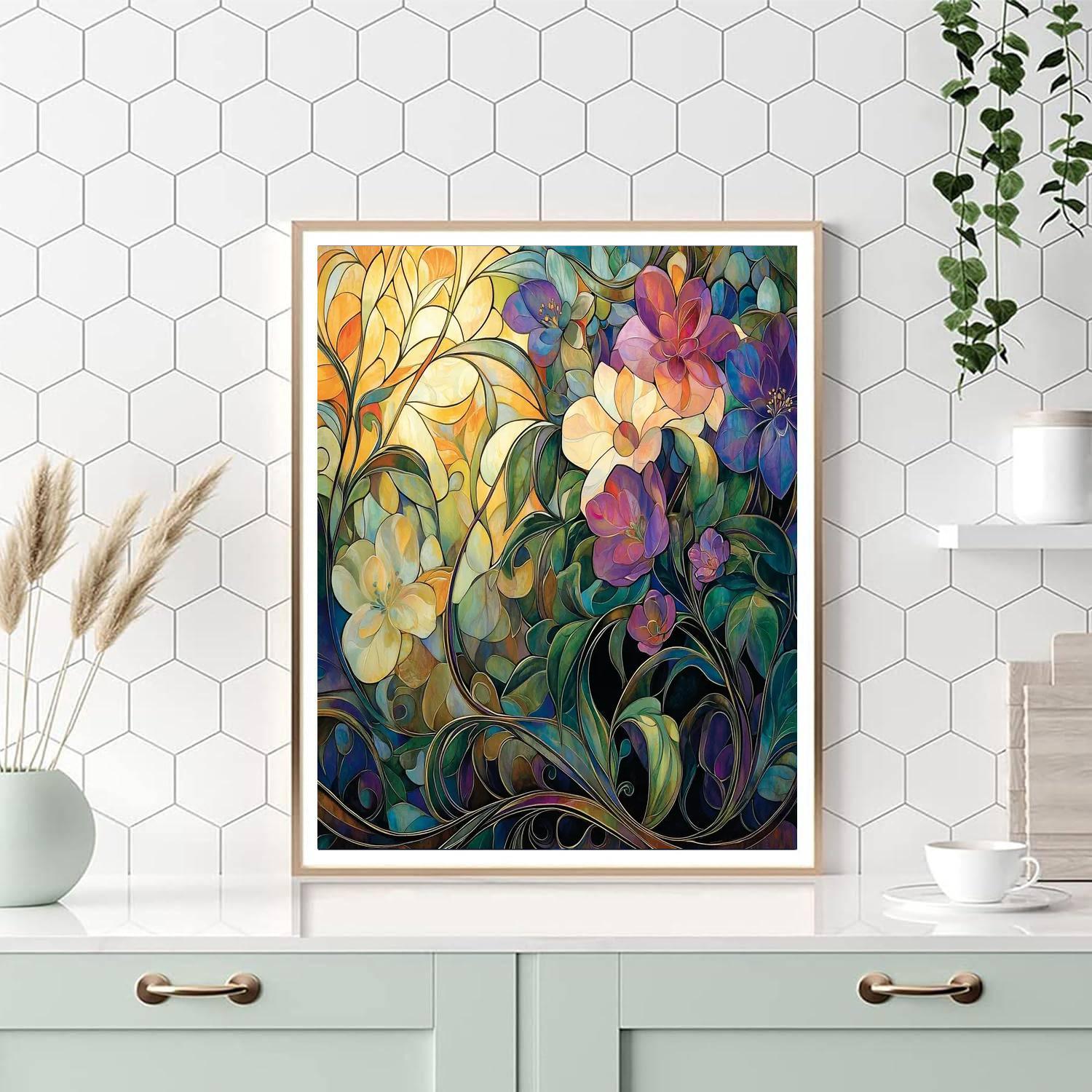 Alphonse Mucha Inspired Lush Harmony  Paint By Numbers Kits