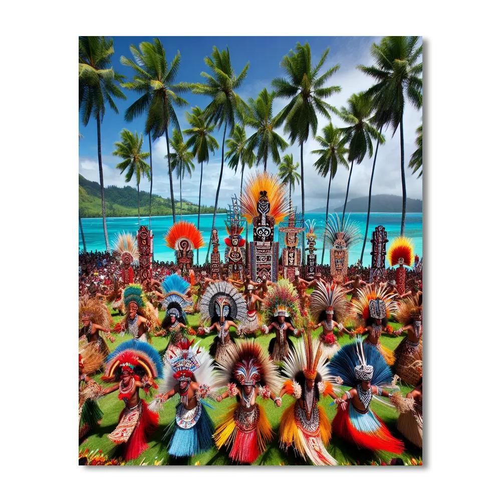 Festival Of Pacific Arts - Solomon Islands Painting Number Kit