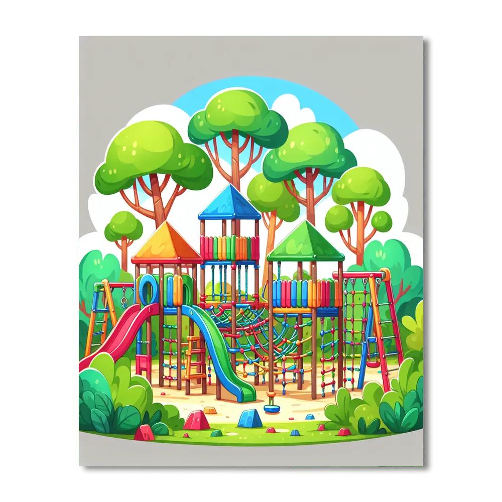 Exciting Jungle Gym Paint By Color